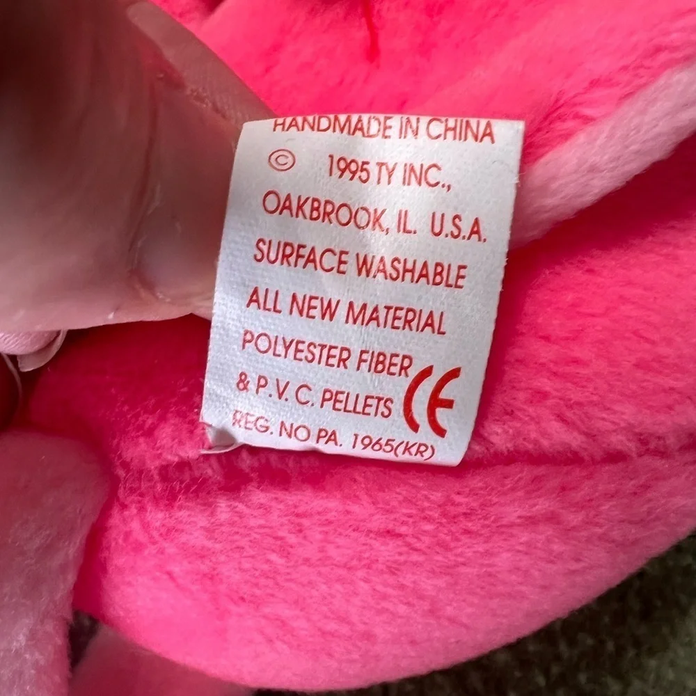 Ty Bright Pink Pair of Flamingo's Pinky